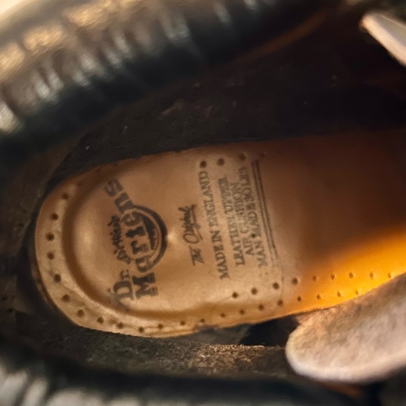 Dr. Martens Vintage The Original Air Cushion Soles Black Leather Boots 939 S 7 - Picture 7 of 9